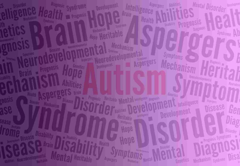wordcloud related to autism